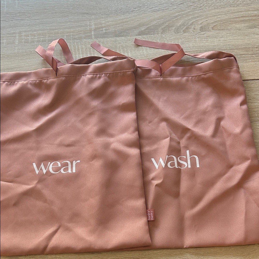 Pink Satin Laundry Bags
